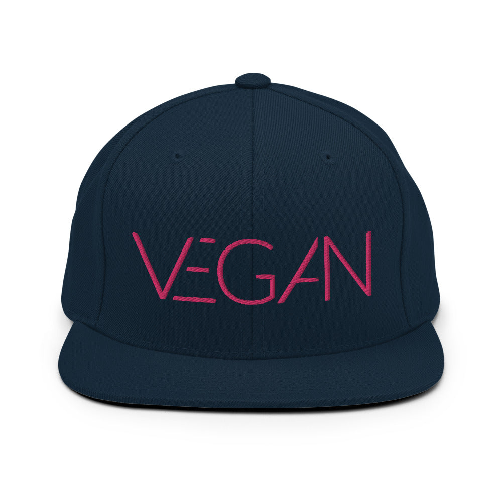 Futuristic Vegan Pink Snapback Hat