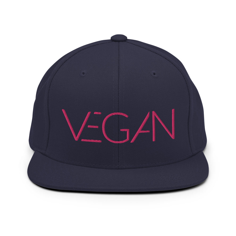 Futuristic Vegan Pink Snapback Hat