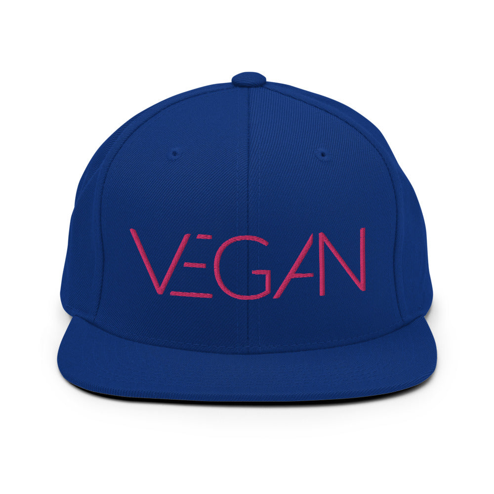 Futuristic Vegan Pink Snapback Hat