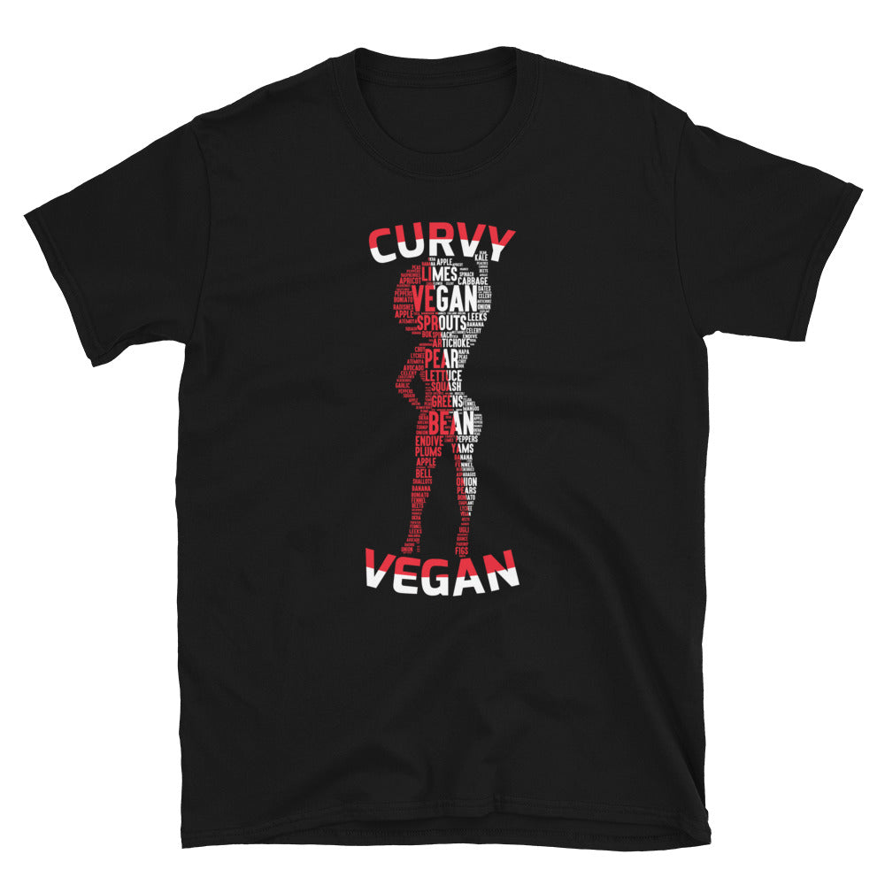 Curvy Vegan R/W Short-Sleeve Unisex T-Shirt