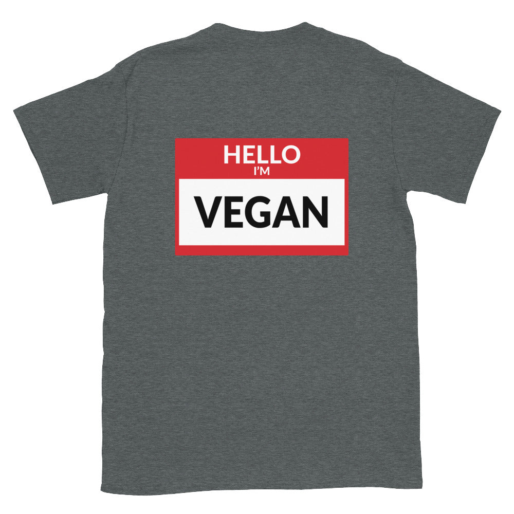 Hello Im Vegan Short-Sleeve Unisex T-Shirt