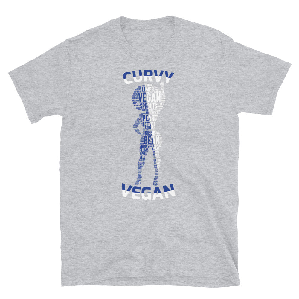 Curvy Vegan Bl/W Short-Sleeve Unisex T-Shirt