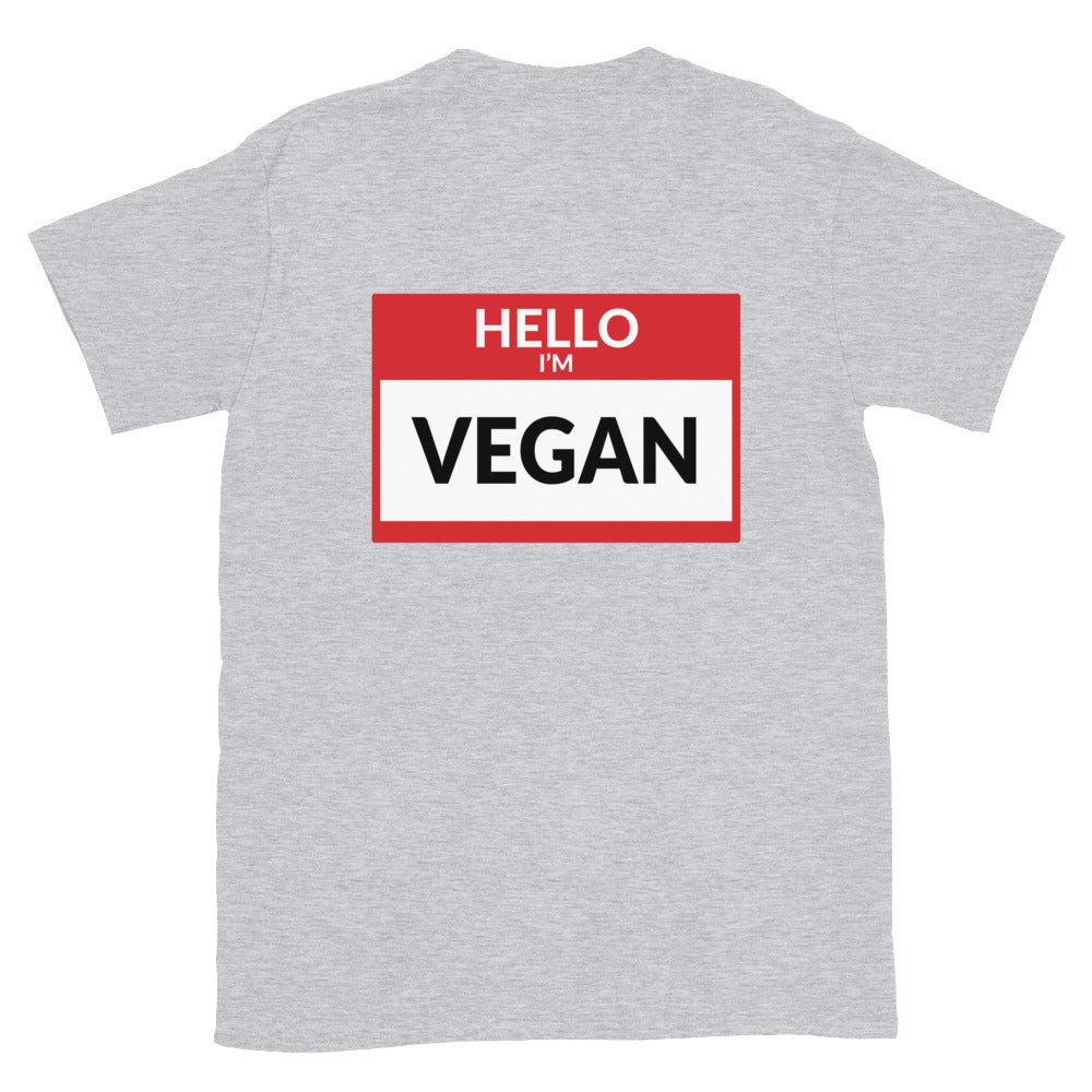 Hello Im Vegan Short-Sleeve Unisex T-Shirt