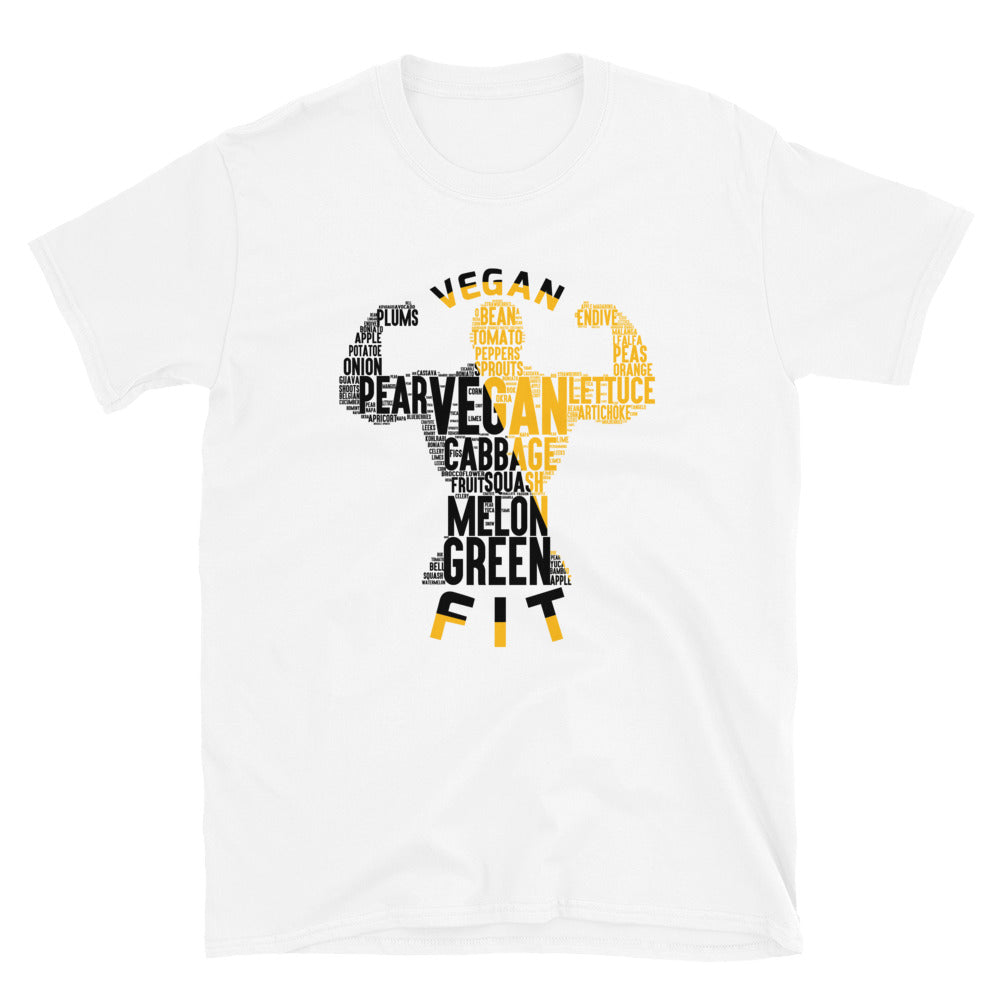 Vegan Fit Muscle Man B/G Short-Sleeve Unisex T-Shirt