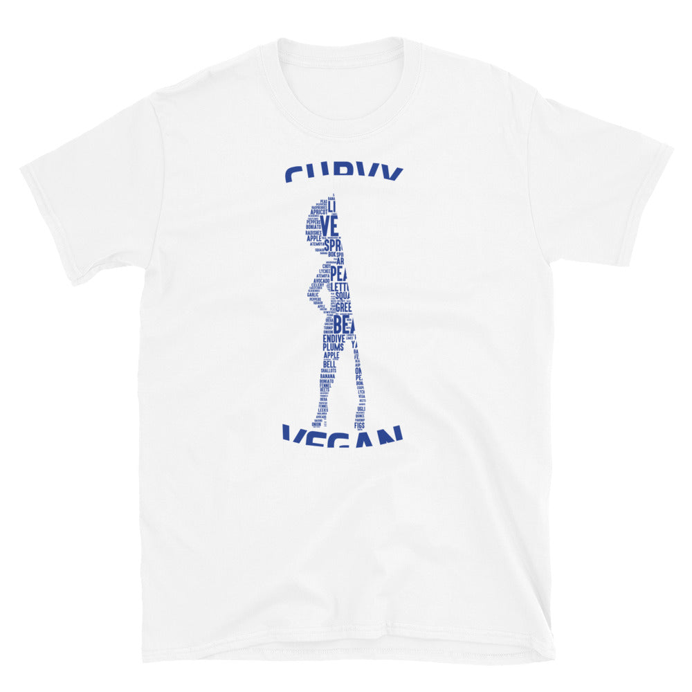 Curvy Vegan Bl/W Short-Sleeve Unisex T-Shirt