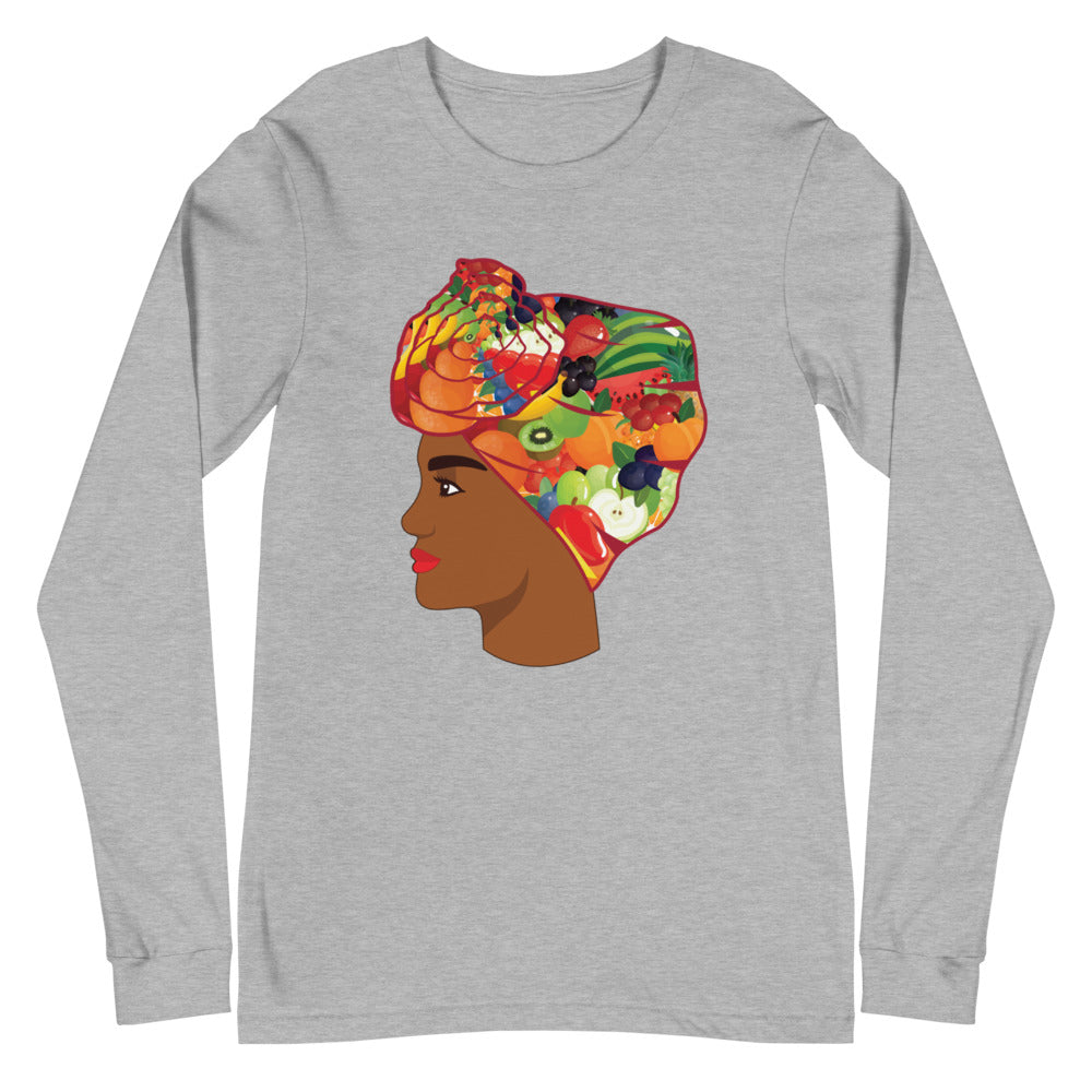 Fruit Head Wrap Unisex Long Sleeve Tee