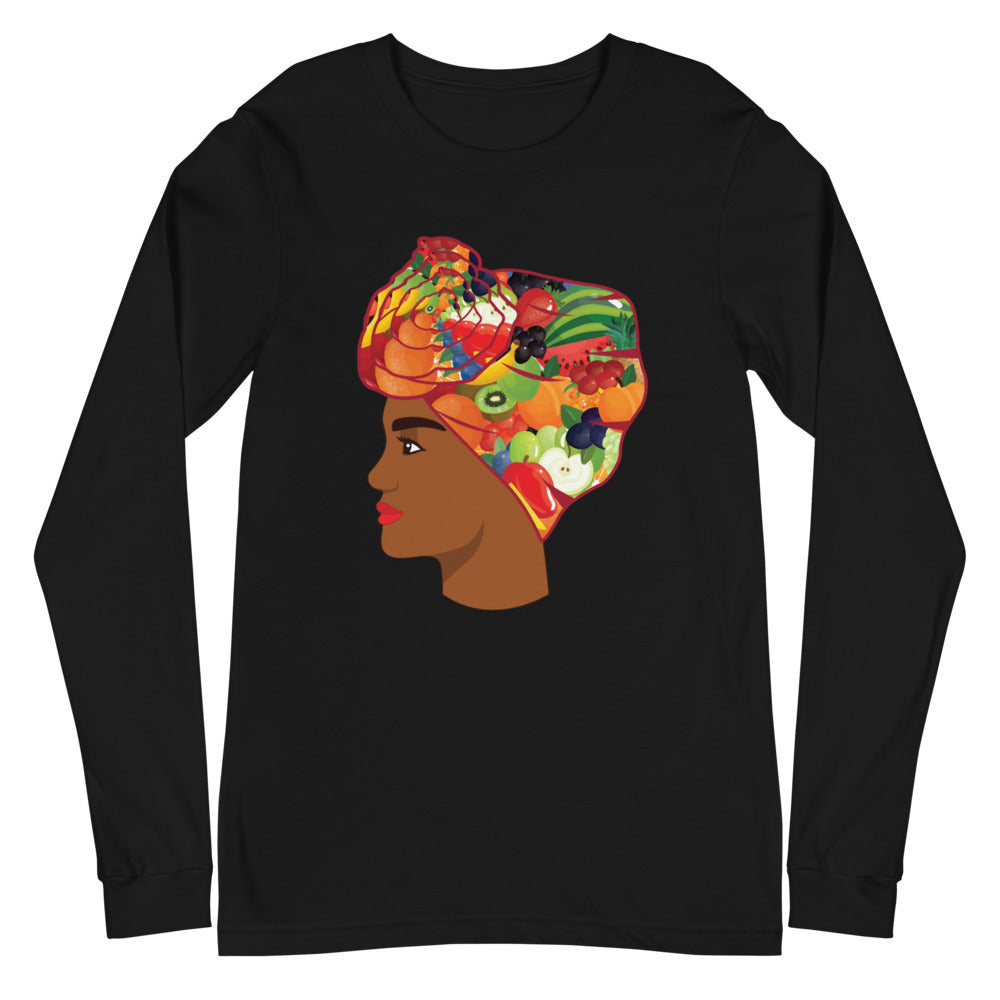 Fruit Head Wrap Unisex Long Sleeve Tee