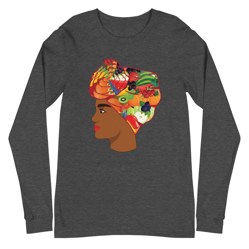 Fruit Head Wrap Unisex Long Sleeve Tee