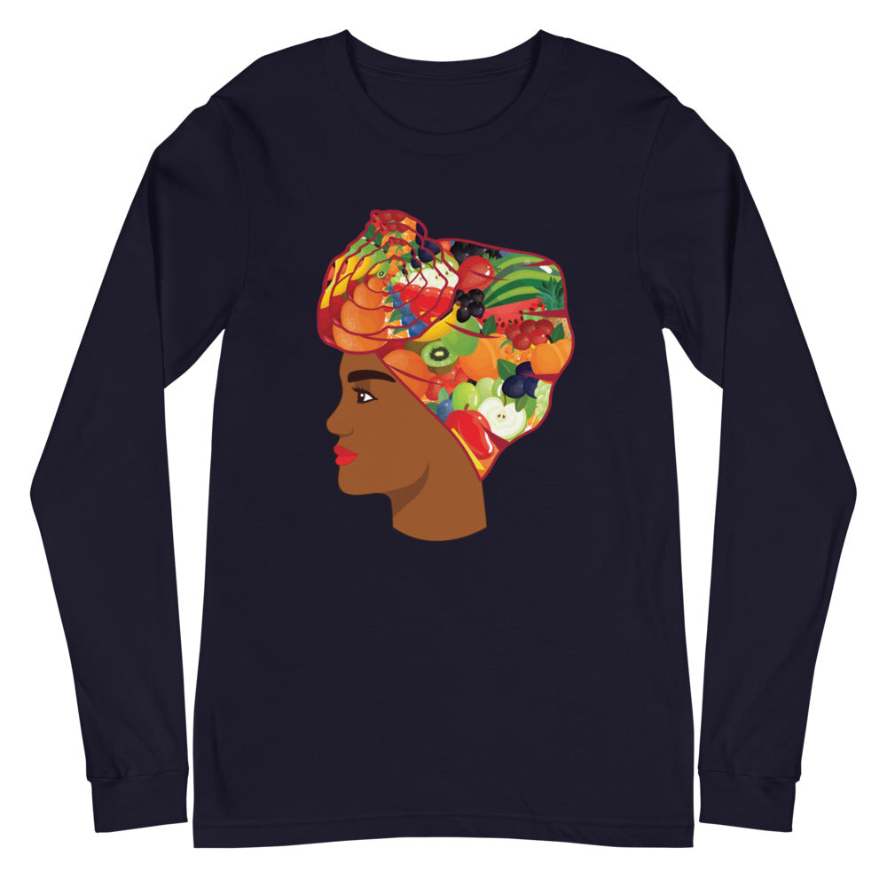 Fruit Head Wrap Unisex Long Sleeve Tee