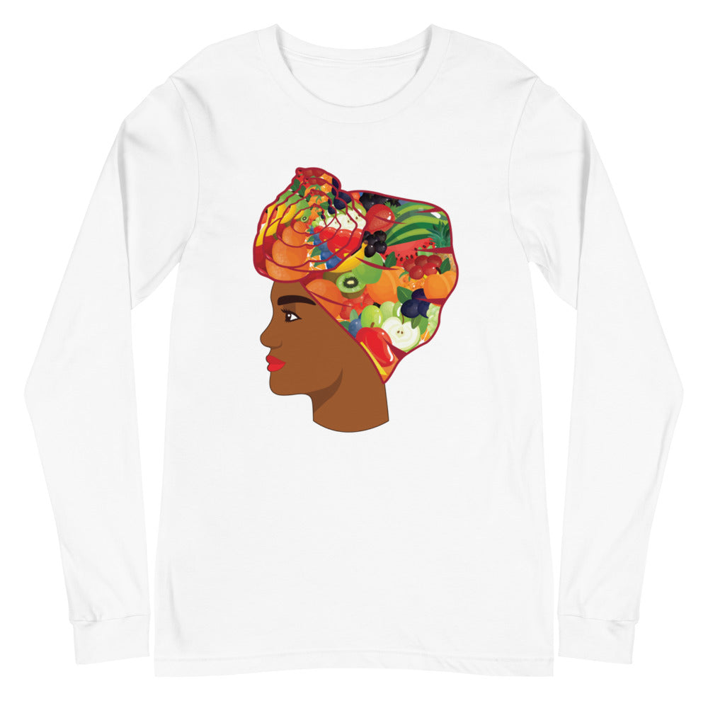 Fruit Head Wrap Unisex Long Sleeve Tee
