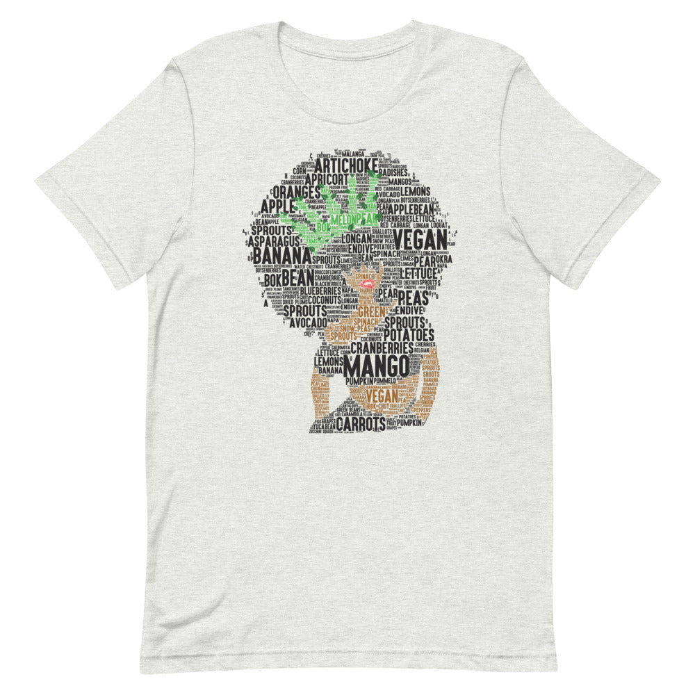 Afro Vegan Queen Short-Sleeve Unisex T-Shirt