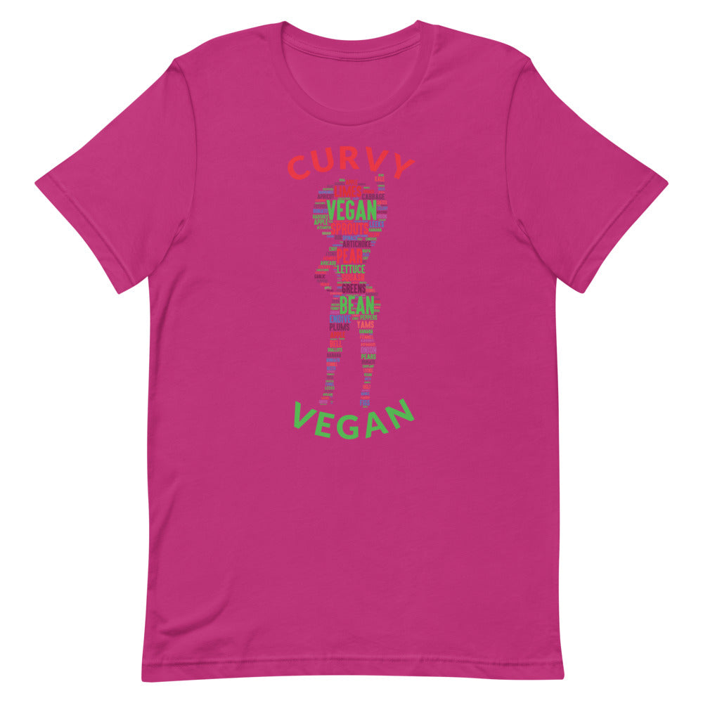 Curvy Vegan Multi Short-Sleeve Unisex T-Shirt