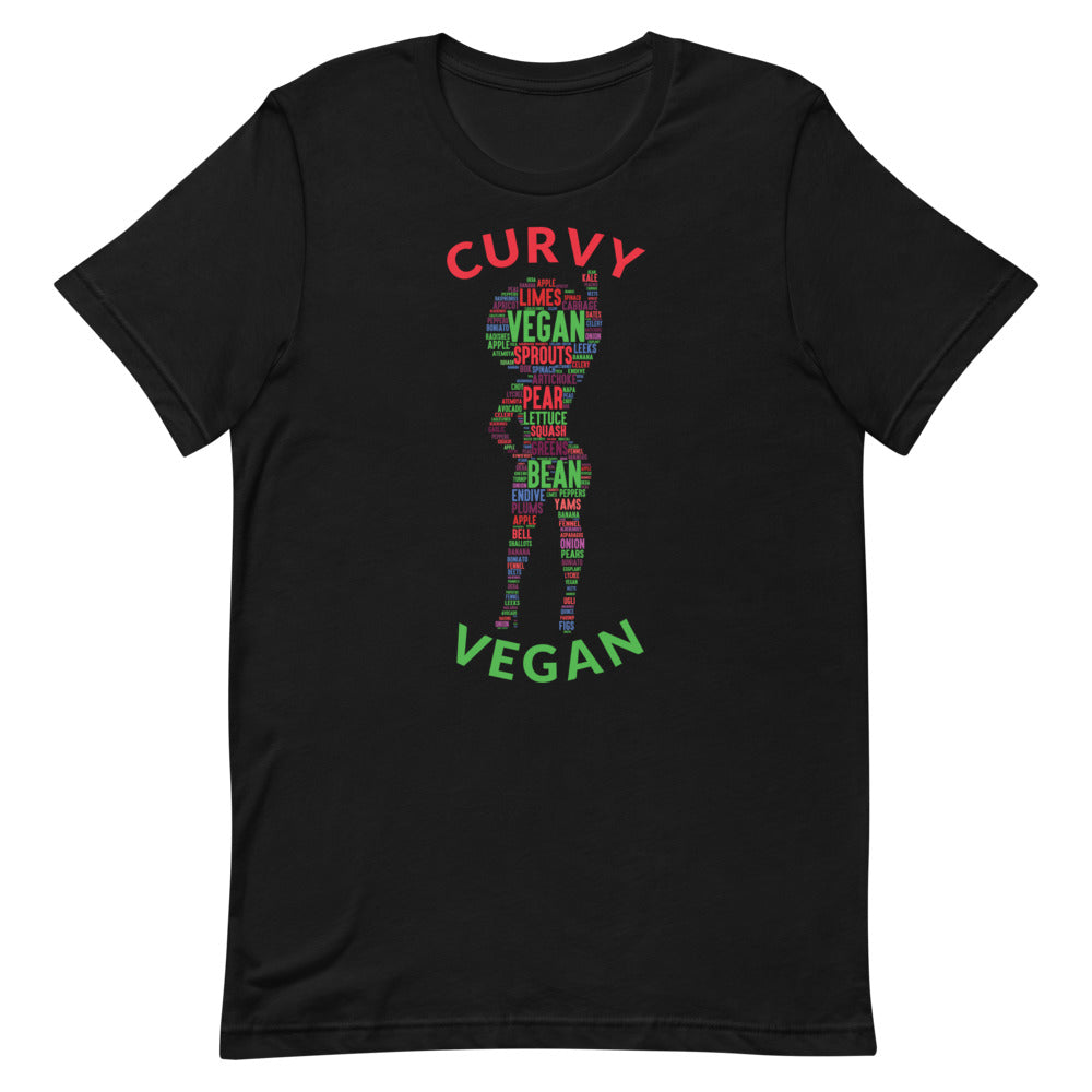 Curvy Vegan Multi Short-Sleeve Unisex T-Shirt
