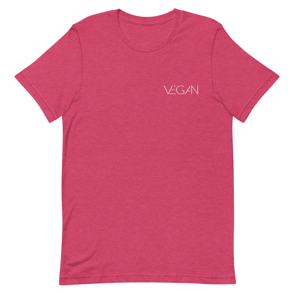 Futuristic Vegan Embroidered Short-Sleeve Unisex T-Shirt