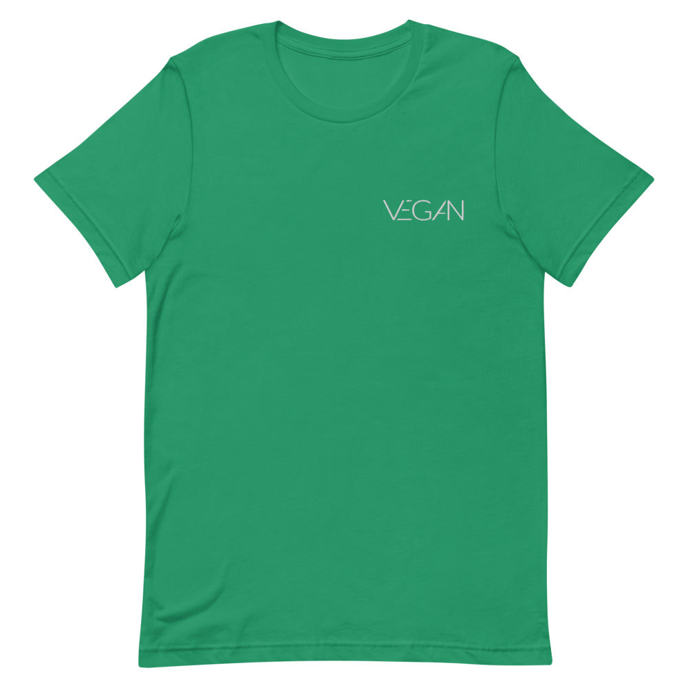 Futuristic Vegan Embroidered Short-Sleeve Unisex T-Shirt