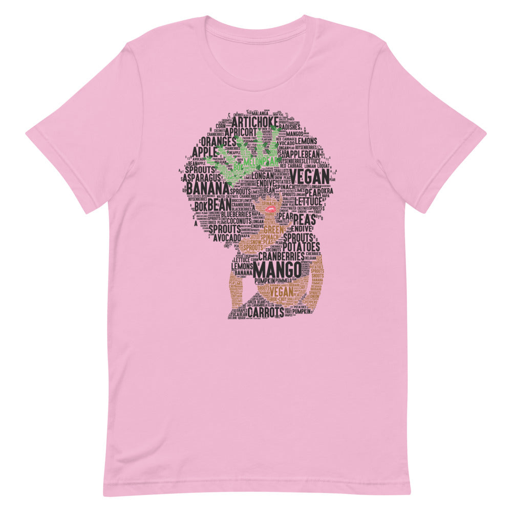 Afro Vegan Queen Short-Sleeve Unisex T-Shirt