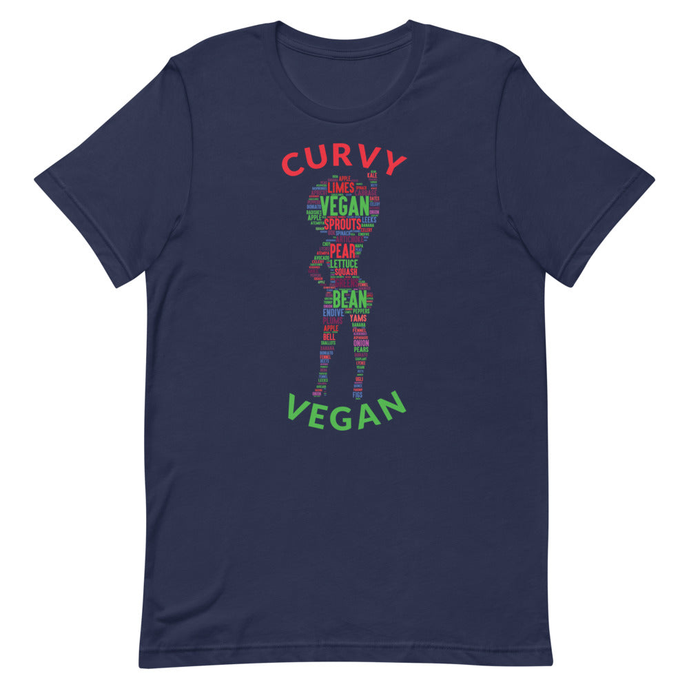 Curvy Vegan Multi Short-Sleeve Unisex T-Shirt