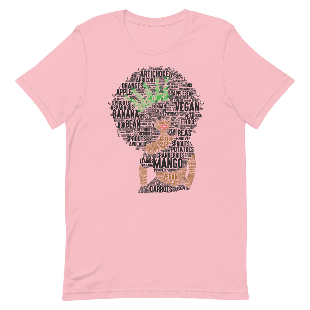 Afro Vegan Queen Short-Sleeve Unisex T-Shirt