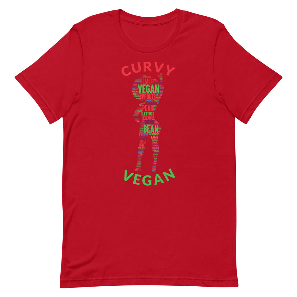 Curvy Vegan Multi Short-Sleeve Unisex T-Shirt