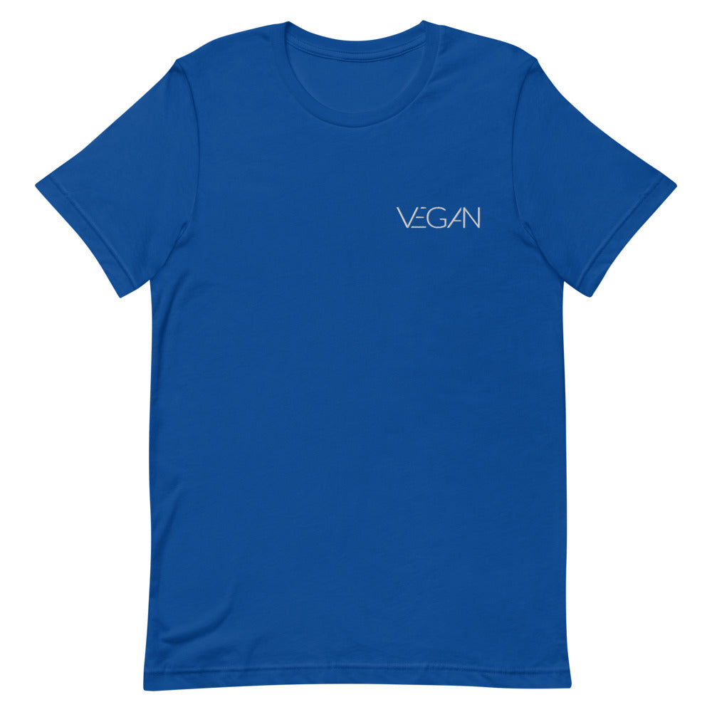 Futuristic Vegan Embroidered Short-Sleeve Unisex T-Shirt
