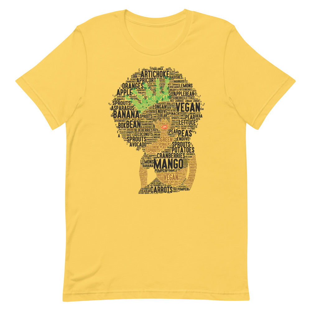Afro Vegan Queen Short-Sleeve Unisex T-Shirt