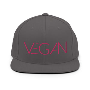 Futuristic Vegan Pink Snapback Hat