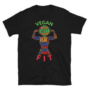 Vegan Fit Woman Afro Multi Short-Sleeve Unisex T-Shirt