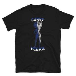 Curvy Vegan Bl/W Short-Sleeve Unisex T-Shirt
