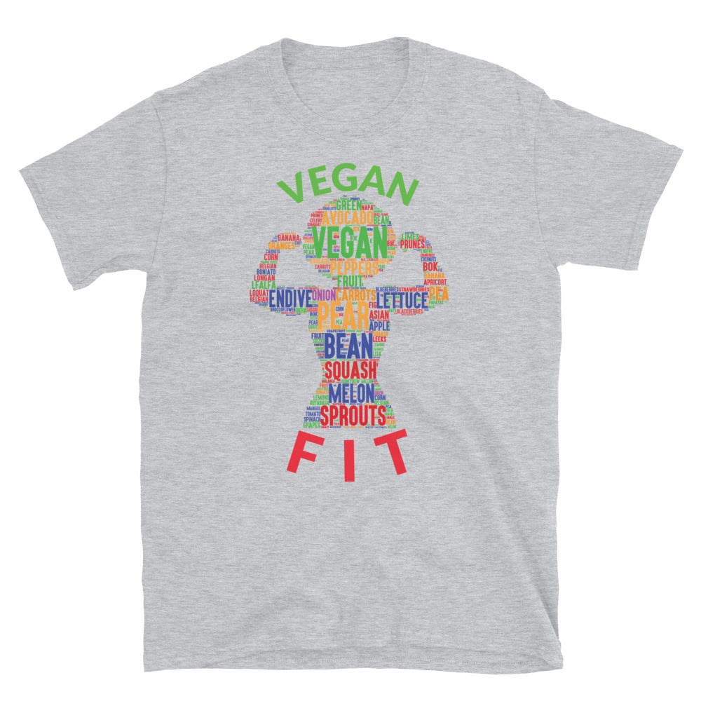 Vegan Fit Woman Afro Multi Short-Sleeve Unisex T-Shirt
