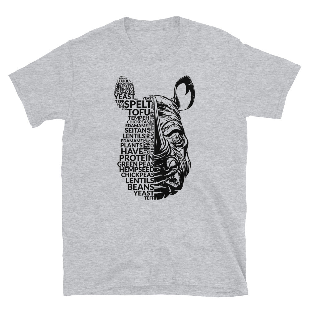 Plants Have Protein Rhino Short-Sleeve Unisex T-Shirt