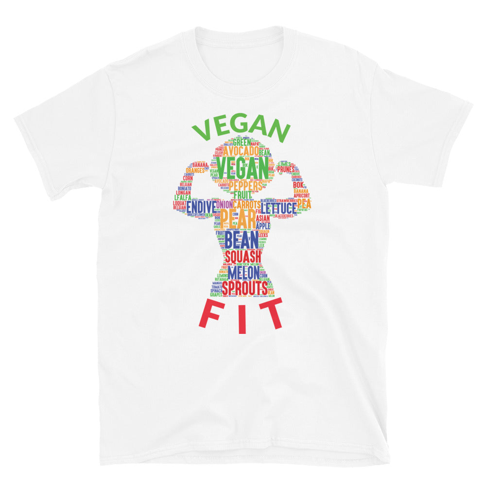 Vegan Fit Woman Afro Multi Short-Sleeve Unisex T-Shirt