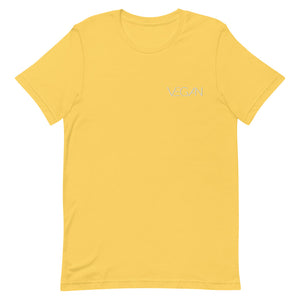 Futuristic Vegan Embroidered Short-Sleeve Unisex T-Shirt